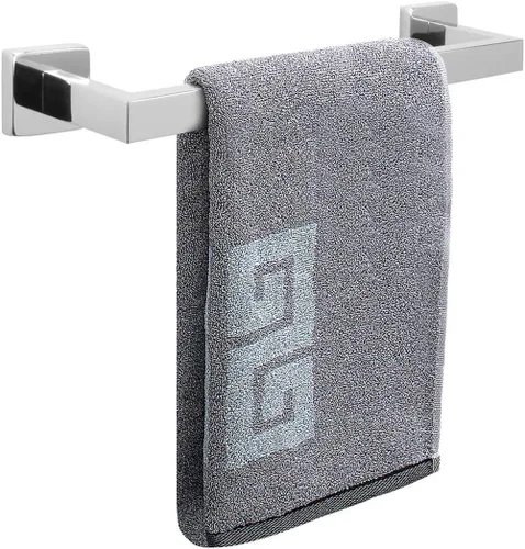 Vista 23 de NearMoon Barra para Toallas, Accesorios de Baño de Acero Inoxidable Cuadrado Engrosado Premium, Estante para Toallas de Ducha para Baño, Soporte