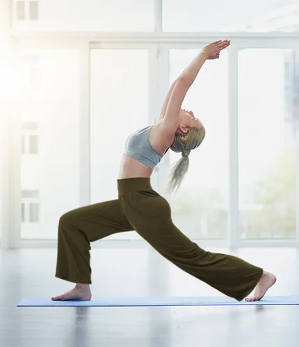 Vista 5 de DIBAOLONG Pantalones de yoga para mujer, holgados, de pierna ancha, cómodos, pantalones de pijama de cintura alta con bolsillos