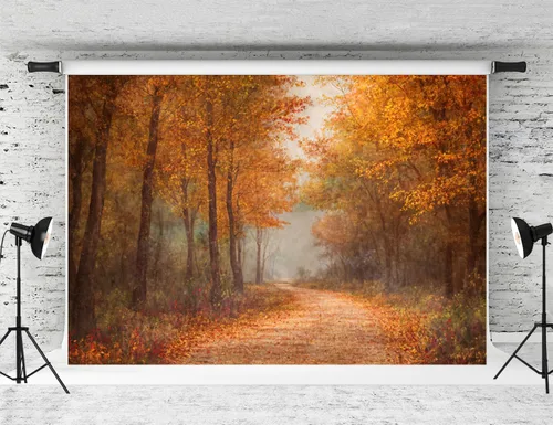 Vista 15 de Kate Fondo de fotografía para el día de Acción de Gracias, otoño, calabaza, decoración del hogar, fondo para niños, fiesta, estudio (7 x 5 pies)