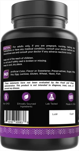 Vista 6 de Oxify COQ10 400 mg 60 cápsulas Sin gluten, sin OMG Suplemento fabricado en Estados Unidos
