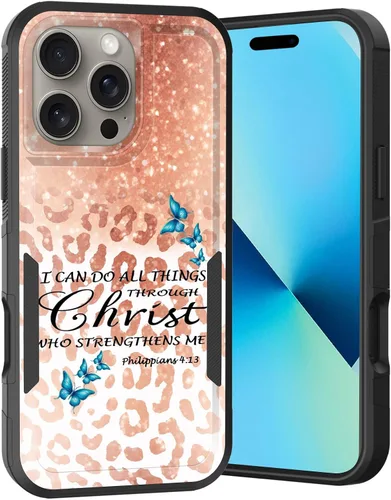 Vista 176 de Funda para iPhone Air, doble capa híbrida resistente resistente a prueba de golpes de policarbonato duro + funda protectora de silicona suave