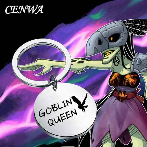 Vista 6 de CENWA - Llavero de laberinto inspirado en la joyería goblin Queen