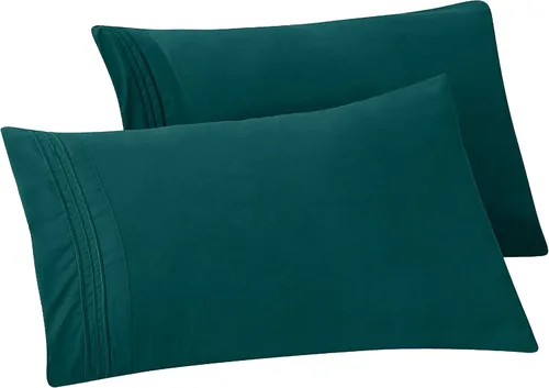 Vista 43 de Elegant Comfort Fundas de almohada sólidas de microfibra de alta calidad hotelera, tejido suave, resistente a las arrugas y a las manchas, fácil