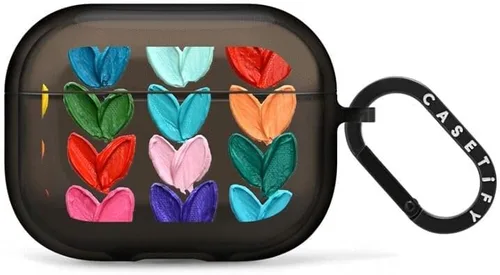 Vista 17 de CASETiFY Impact Airpods Pro (3ª) - Funda con anillo, color negro
