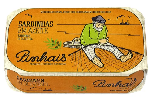 Vista 3 de Pinhais Sardinas enlatadas en aceite de oliva virgen, 4.4oz (paquete de 4)
