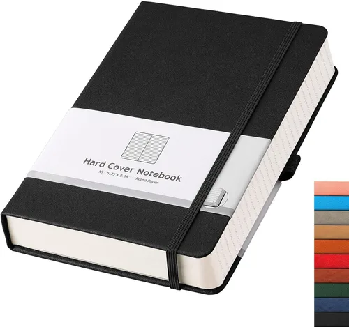 Vista 32 de AHGXG Cuaderno universitario rayado A4 - Cuaderno en blanco A4 extragrande con líneas - 320 páginas de diario grueso para escribir, papel grueso