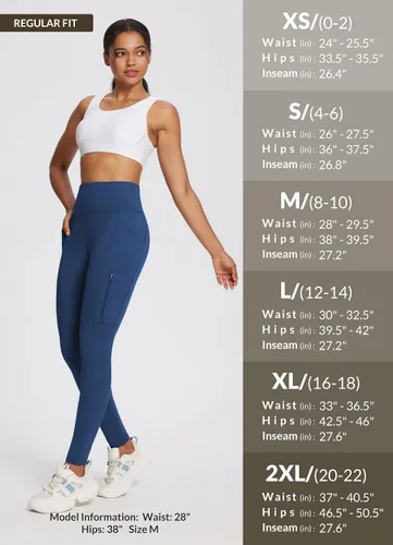 Vista 29 de baleaf Leggings con forro polar para mujer, impermeables, pantalones de senderismo de invierno, mallas térmicas para correr, bolsillos