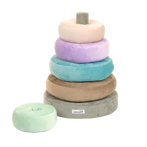 Vista 7 de Excellerations TenderTots Anillo de apilamiento gigante de peluche calmante