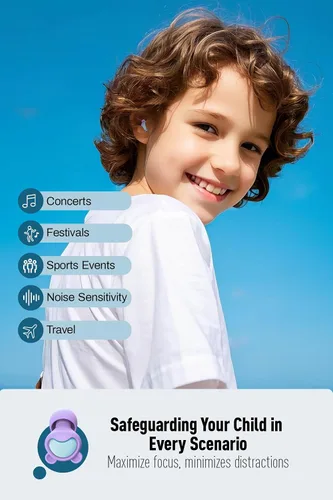 Vista 8 de Protección auditiva para niños + alivio de presión en avión