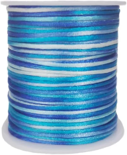 Vista 19 de Cordón de nailon teñido de 0.039 pulgadas x 100 yardas, hilo de cuentas para collares de macramé de cola de ratón, pulseras de amistad, fabricación