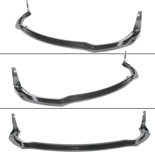 Vista 4 de Divisor de labio delantero para Dodge Charger SRT Hellcat Scat Widebody Impresión de fibra de carbono.