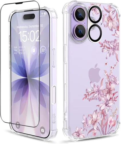 Vista 42 de Funda para iPhone 13 y iPhone 14 (6.1 pulgadas), funda protectora delgada de poliuretano termoplástico suave a prueba de golpes, bonito