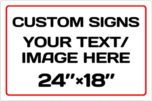 Vista 60 de Letreros metálicos personalizados de aluminio resistentes a la intemperie, texto e imagen personalizados, varios tamaños, peligro, jardín, puerta