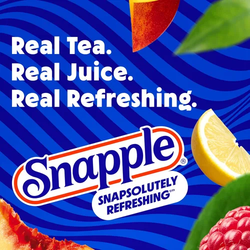 Vista 6 de Snapple Té de melocotón, botella de plástico reciclada de 16 onzas líquidas, paquete de 12