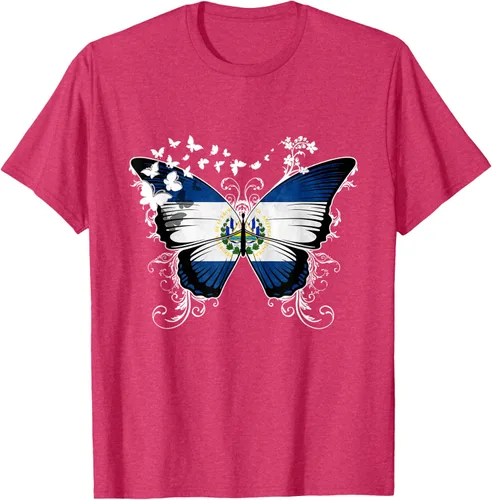 Vista 30 de Camiseta Salvadoreña Bandera El Salvador, Negro