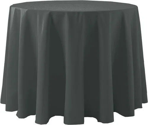Vista 15 de Ultimate Textile Cotton-Feel - Mantel redondo de 90 pulgadas para comedor, color berenjena, color morado