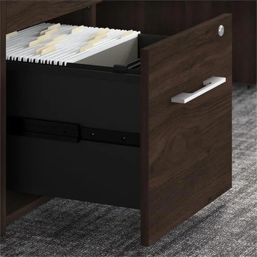 Vista 4 de BBF - Archivador Office 500 de 16 W con 3 cajones en nogal negro - Madera de ingeniería