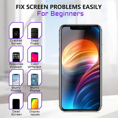 Vista 5 de [OLED] para iPhone 11 PRO MAX Reemplazo de pantalla con altavoz frontal Sensor de proximidad reparación OLED 3D Touch 6.5 "pantalla digitalizador