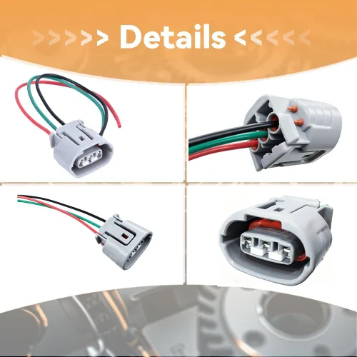Vista 2 de 3 cables de arnés del regulador del alternador con conector de plomo para Infiniti EX35 G35 Lexus Nissan 350Z Maxima Rogue Subaru Saab Suzuki Jaguar