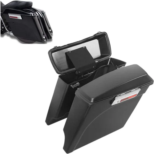 Vista 4 de Alforjas alargadas de 5 pulgadas TCMT para Harley Touring Street Electra Glide 1993-2013