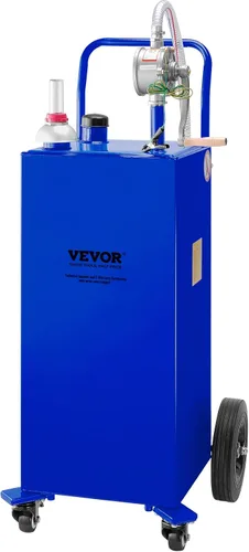 Vista 11 de VEVOR Tanque de transferencia de combustible portátil de acero al carbono Negro