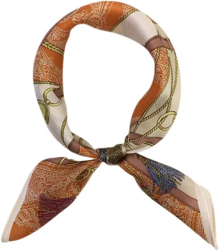 Vista 38 de FONYVE Bufandas 100% de seda de morera para mujer, bufanda cuadrada ligera de satén para la cabeza, bufanda pequeña de seda para dormir, 21 x 21