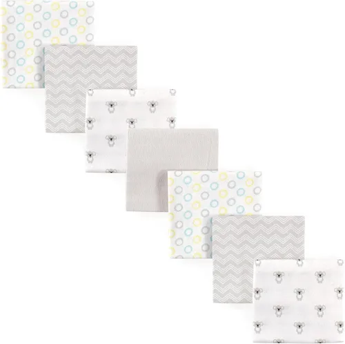 Vista 45 de Luvable Friends Mantas unisex de franela de algodón para bebé, paquete de 84 ABC, talla única