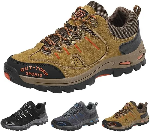 Vista 3 de GWTAECH Botas con punta de acero para hombre, botas de seguridad impermeables, construcción indestructible, a prueba de pinchazos, ligeras