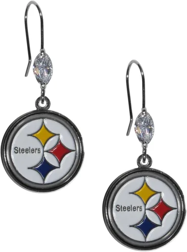 Vista 10 de Pendientes colgantes de cristal de la NFL
