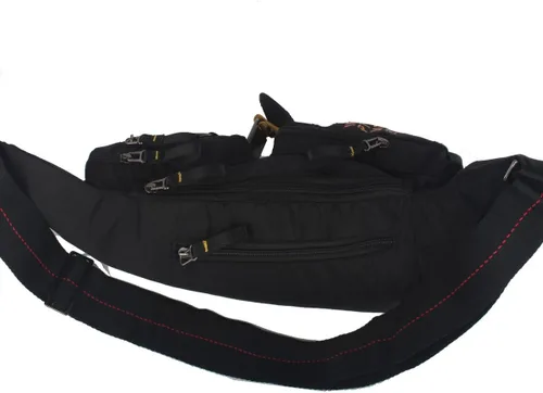 Vista 44 de Mochila de nylon para el pecho, mochila de viaje en bicicleta y gimnasio