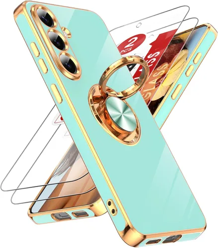Vista 68 de LeYi Funda para iPhone XR: con Protector de Pantalla de Vidrio Templado [Paquete de 2] Soporte de Anillo Giratorio de 360°, Soporte Magnético