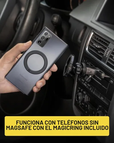 Vista 5 de Scosche SMS1CD Soporte MagSafe para ranura de CD, soporte magnético ajustable para teléfono celular para reproductor de CD de automóvil, compatible
