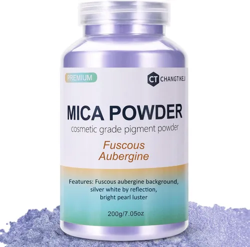 Vista 14 de CHANGTIKEJI Polvo de Mica, 24 Colores - 10g/Botella de Polvo de Pigmento Natural para Resina Epoxy, Fabricación de Jabón, Velas, Brillo de Labios