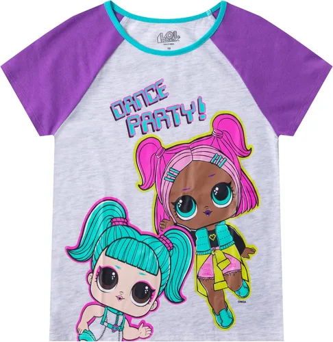 Vista 2 de L.O.L. Surprise! Conjunto de camiseta y pantalones cortos de manga corta para niñas pequeñas y grandes
