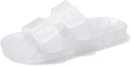 Vista 53 de FUNKYMONKEY - Sandalias bajas cómodas para mujer, hechas de etilvinilacetato, ajustables con hebilla doble