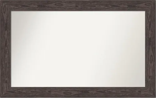 Vista 694 de Amanti Art Espejo personalizado, espejo de baño negro puente, espejo de pared o espejo de tocador de baño sobre el fregadero (26 x 26 pulgadas)