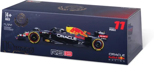 Vista 7 de Bburago 1:24 Carrera Oracle Red Bull Racing RB18 (2022) con Driver 'Pérez #11