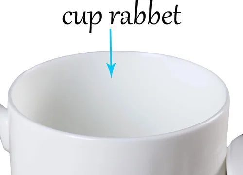 Vista 6 de Práctico sistema de elaboración de té chino gongfu en hebras y de café, para uso doméstico, en viajes y en la oficina, de porcelana de hueso, taza