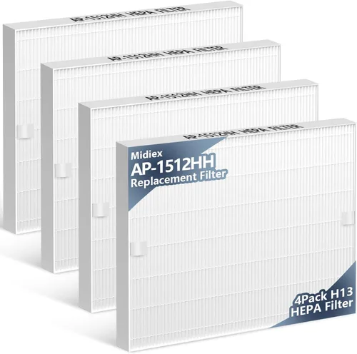 Vista 7 de Paquete de 2 filtros de repuesto para purificador de aire AP-1512HH para Coway Airmega AP-1512HH y Airmega 200M purificador de aire, 2 filtros HEPA