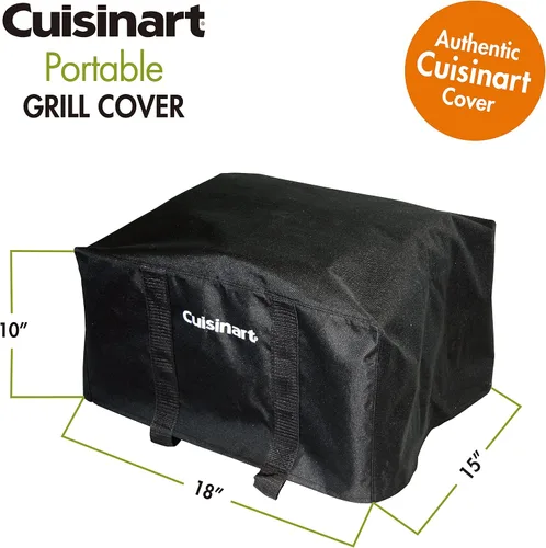 Vista 5 de Cuisinart Manguera adaptadora LP (4 pies, negro) y Cuisinart CGC-18 Cubierta para parrilla de mesa