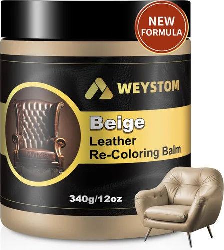 Vista 21 de Bálsamo de recoloración de cuero, kit de reparación de cuero beige para muebles, tinte de cuero y pintura para recolorear, restaurar y reparar cuero