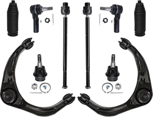 Vista 47 de Detroit Axle - Kit de suspensión delantera de 10 piezas para Jeep 2002-2004
