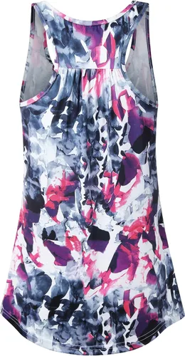 Vista 39 de Cestyle - Camiseta sin mangas para mujer, cuello redondo, corte holgado, para entrenamiento