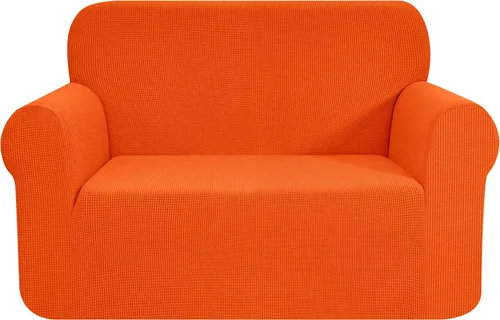 Vista 92 de CHUN YI - Funda elástica de 1 pieza para sillón grande, funda protectora suave de Jacquard con elastano, detalle de cuadros y parte inferior