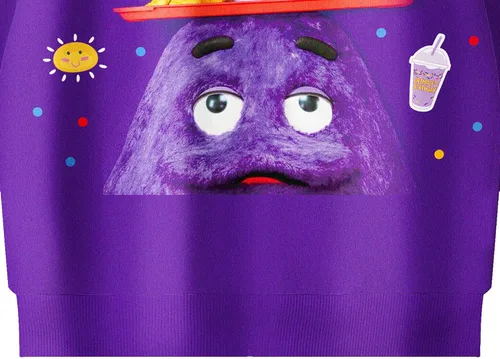 Vista 7 de Grimace Costume for Kids Boys Girls Hoodie Monster Cute Cartoon Sweatshirt Home Casual Wear for Kids 5-12 Years