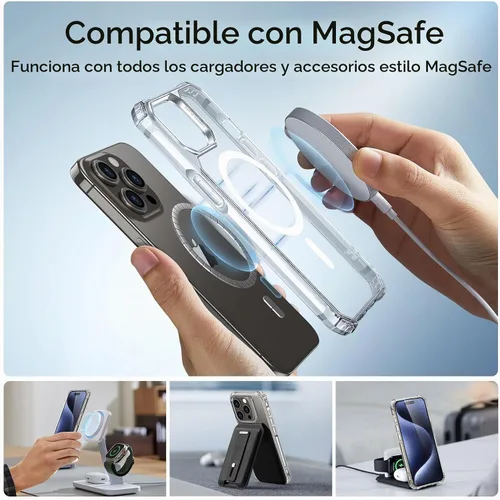 Vista 5 de ESR Funda para iPhone 15 Pro Max con protector de pantalla y cámara Juego transparente