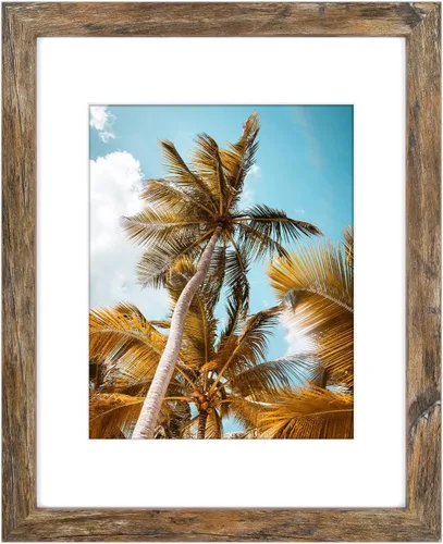 Vista 14 de Frametory, Marco de fotos de 11 x 14 pulgadas con paspartú para fotos de 8 x 10 pulgadas, moldeado ancho de vidrio de alta definición, accesorios