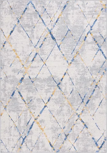 Vista 9 de SAFAVIEH Odyssey Collection - Alfombra decorativa, 4 x 6 pies, diseño de enrejado, no desprende pelusa y es de fácil cuidado, ideal para zonas