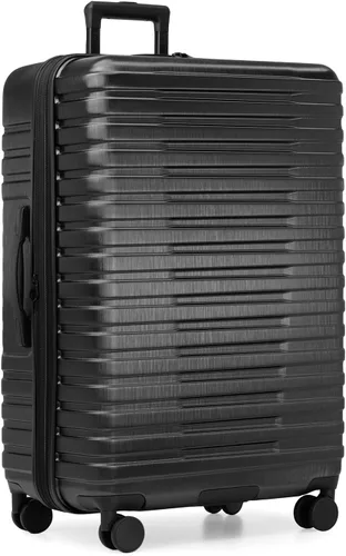 Vista 25 de U.S. Traveler Boren - Maleta de viaje extensible rígida con 8 ruedas giratorias, color negro, juego de 2 piezas