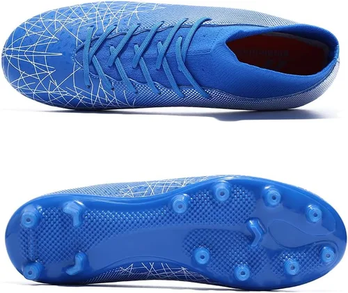 Vista 5 de Tacos de fútbol profesionales para hombre, zapatos de entrenamiento con picos altos, transpirables, atléticos, botas de fútbol para exteriores e